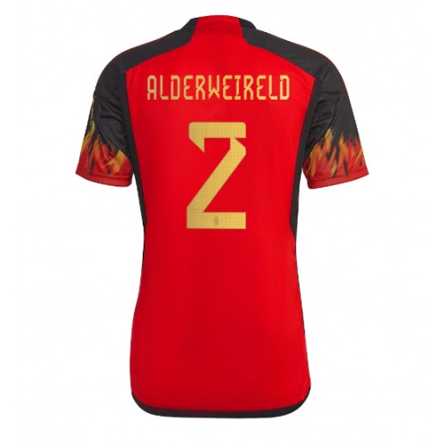 Belgium Toby Alderweireld #2 Replica Home Shirt World Cup 2022 Short Sleeve
